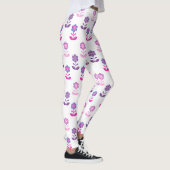 Mooie Bloeiend Ontwerp T-shirt Leggings (Rechts)