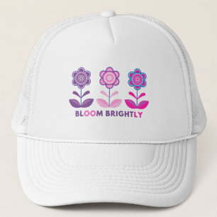 Mooie Bloeiend Ontwerp T-shirt Trucker Pet