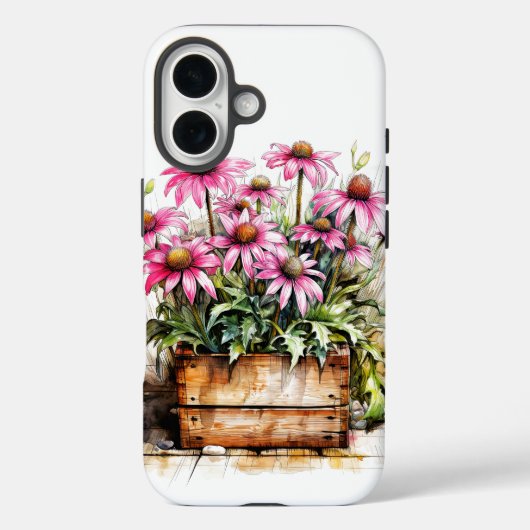 Mooie bloeiende Aster Bloemen Case-Mate iPhone Case (Achterkant)