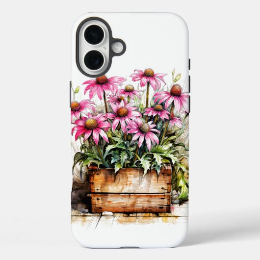 Mooie Bloeiende Aster Bloemen Case-Mate iPhone Case (Achterkant)