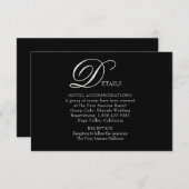 Mooie bloeiende bruiloft details Kaart (Voorkant / Achterkant)