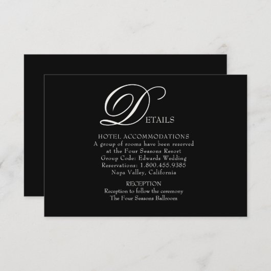 Mooie bloeiende bruiloft details Kaart (Voorkant / Achterkant)