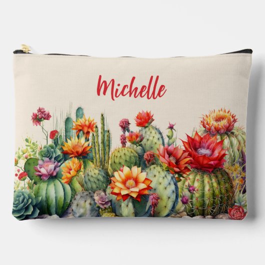 Mooie bloeiende cactussen met naam Large Etui (Voorkant)