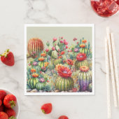 Mooie Bloeiende Cactussen Servet (Insitu)