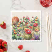 Mooie Bloeiende Cactussen Servet (Insitu)