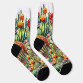 Mooie Bloeiende Cactussen  Sokken (Rechts)