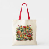 Mooie Bloeiende Cactussen Tote Bag (Achterkant)