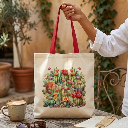 Mooie Bloeiende Cactussen Tote Bag