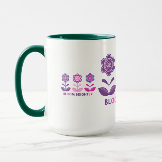 Mooie Bloeiende Ontwerp Mokken (Links)
