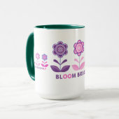 Mooie Bloeiende Ontwerp Mokken (Voorkant links)