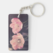 Mooie Bloeiende Tulpen -Persoonlijk Sleutelhanger (achterkant)