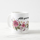 Mooie Bloem (Aanpasbaar) Koffiemok (Voorkant links)