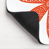 Mooie Bloem - Baksteen Rood Muismat (Hoek)