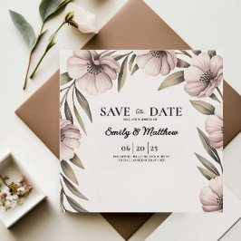 Mooie bloem Bewaar de datum Save The Date