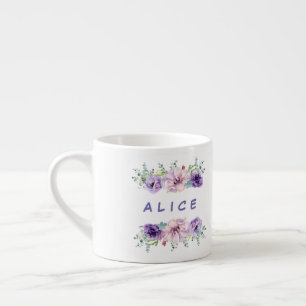Mooie Bloem Bladeren Sering & Eucalyptus Bloemstuk Espresso Kop