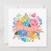 Mooie Bloem Boeket Moederdag Feestdagenkaart (Voorkant)