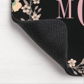 Mooie bloem botanisch monogram muismat (Hoek)