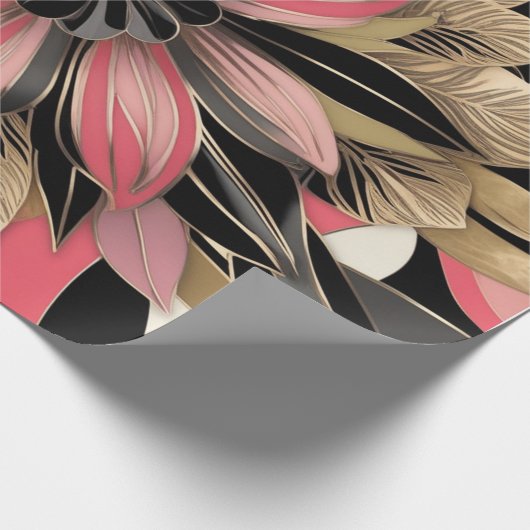 Mooie bloem cadeaupapier (Hoek)