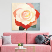Mooie Bloem Canvas Afdruk (Insitu (Woonkamer))