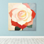 Mooie Bloem Canvas Afdruk (Insitu (Houten vloer))