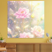 Mooie bloem canvas afdruk (Insitu (Woonkamer))