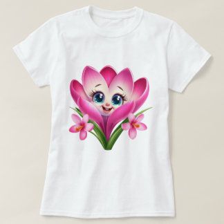 Mooie Bloem Dames Basic T-Shirt