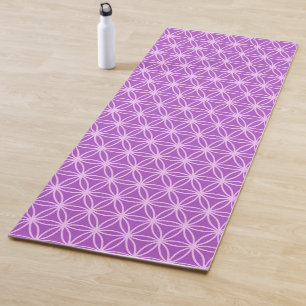 Mooie Bloem des Levens in Paarse Tinten Yogamat