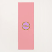 Mooie Bloem des Levens op Koraalroze Yoga Mat (Achterkant)