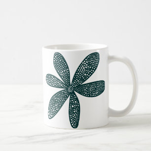 Mooie Bloem - Donkergroen Koffiemok