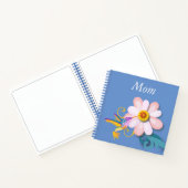 Mooie bloem en Moederdag van vochtige vogels Notitieboek (Binnen)