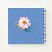 Mooie bloem en Moederdag van vochtige vogels Notitieboek (Achterkant)