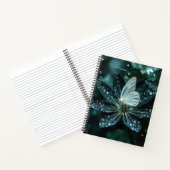 Mooie bloem en vlinder notitieboek (Binnen)