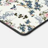 Mooie bloem en vogel patroon tuin bureau mat (Hoek)