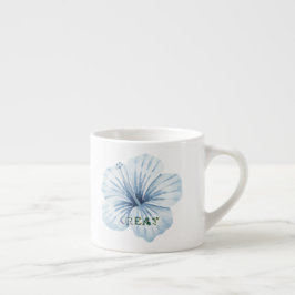 Mooie bloem espresso kop