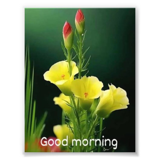 Mooie bloem foto foto afdruk (Voorkant)