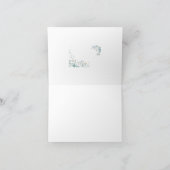 Mooie Bloem Frame Dank Je Bedankkaart (Binnen)