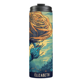 Mooie Bloem Geïsoleerde Mokken Thermische Bekers