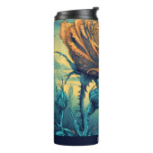 Mooie Bloem Geïsoleerde Mokken Thermische Bekers (Gedraaid links)