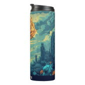 Mooie Bloem Geïsoleerde Mokken Thermische Bekers (Geroteerd rechts)