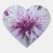 Mooie bloem. hart sticker (Voorkant)