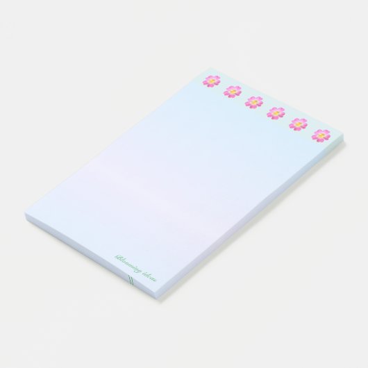 Mooie Bloem Header Post-it® Notes (Schuin)