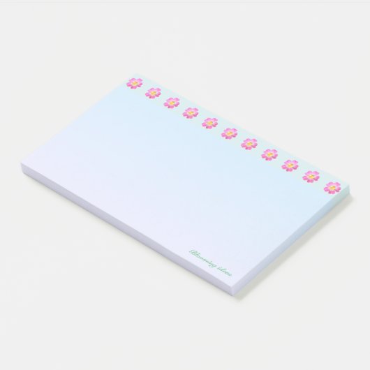 Mooie Bloem Header Post-it® Notes (Schuin)