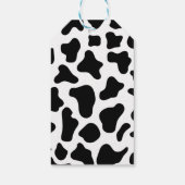 Mooie bloem 'Heilige Koe' Dank Moo Baby Shower Fav Cadeaulabel (Achterkant)