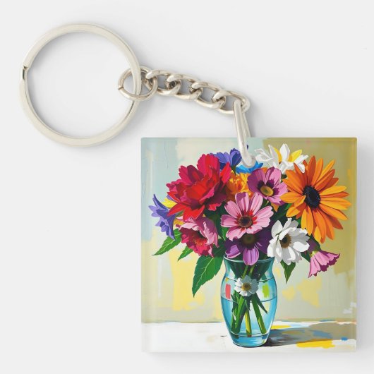 Mooie Bloem Identificatie Sleutelhanger (Voorkant)