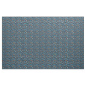 Mooie bloem in blauw en beige stof (Yard (91,4 cm))
