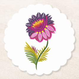 Mooie bloem kartonnen onderzetters