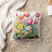 Mooie bloem katoen kussen (Deken)