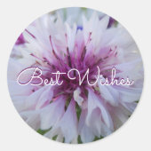 Mooie bloem. Klassieke ronde sticker (Voorkant)