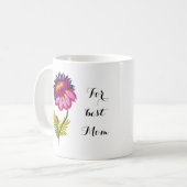 Mooie bloem koffiemok (Voorkant links)