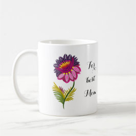Mooie bloem koffiemok
